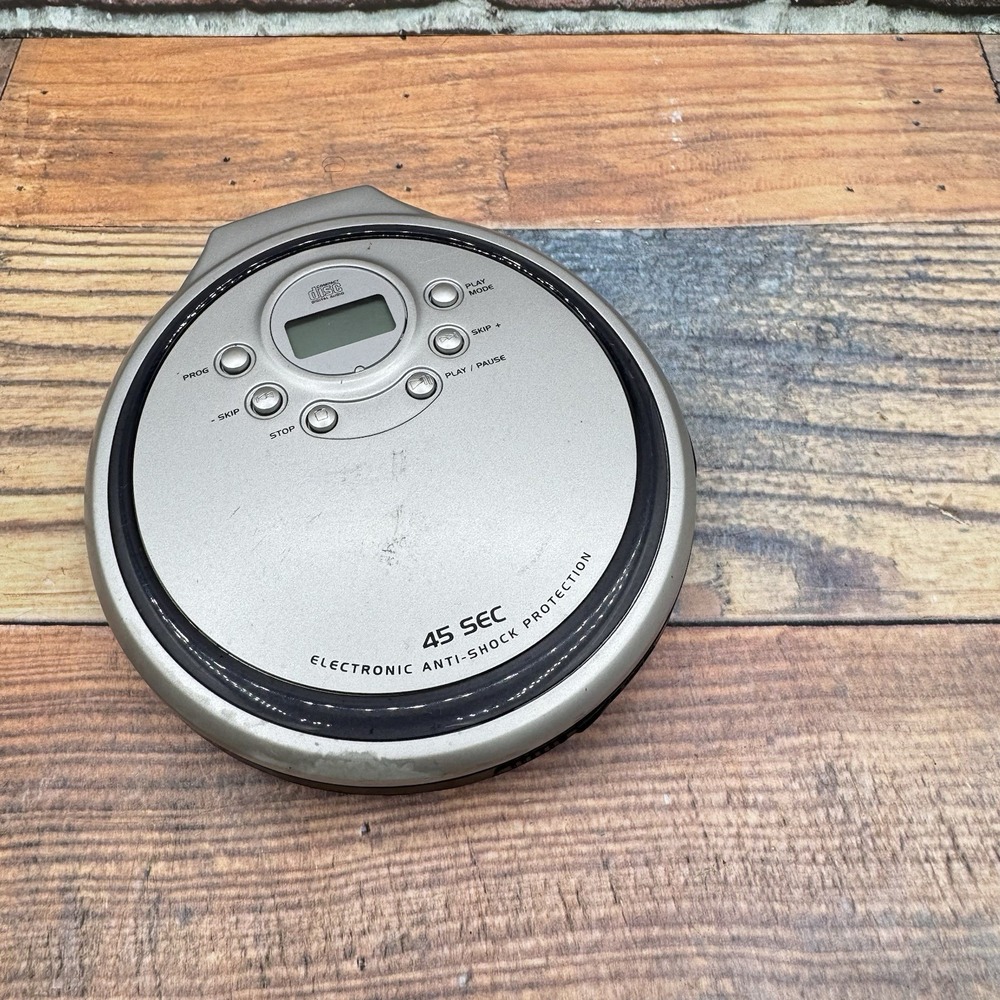 Venturer CD Player Portable Discman D-100 45 Sec Tested 2004 Anti Shock Y2K